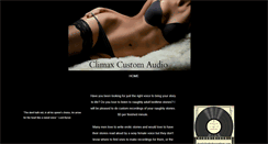 Desktop Screenshot of climaxcustomaudio.com