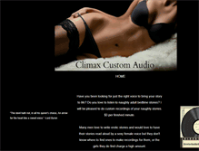 Tablet Screenshot of climaxcustomaudio.com
